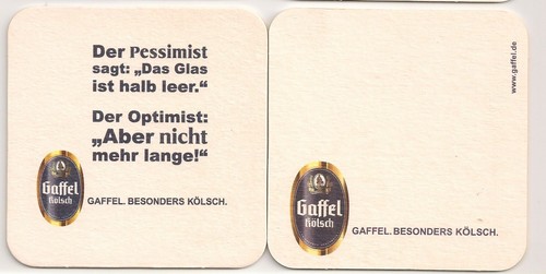 Gaffel kölsch bierdeckel - kölsch,