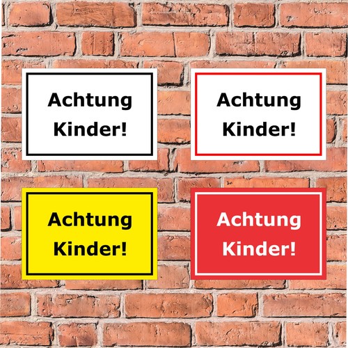Schild achtung kinder - -,