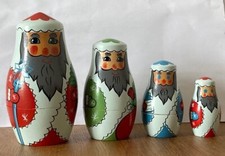 Russische Weihnachtsmänner-Matroschka, Matrjoschka, Babuschka MADE IN USSR!