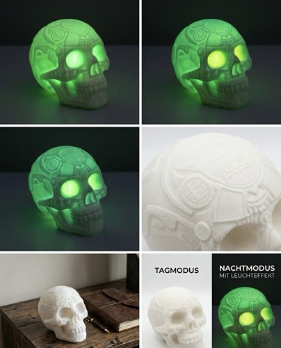Leuchtender totenkopf sugar - totenkopf,