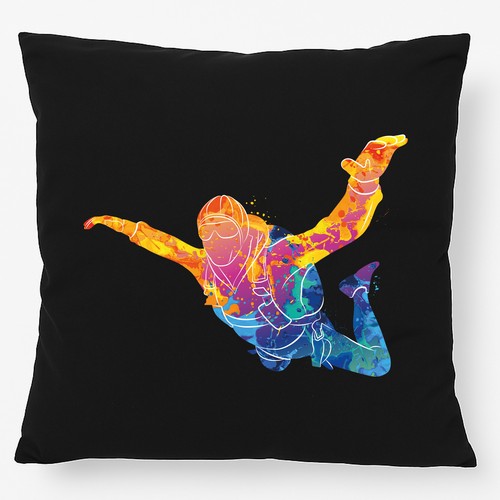 Kissen skydiving bunte - kissen,