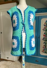 Handmade Häkelweste Gr. M – Neu – 100% Baumwolle