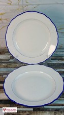 2 Meissen Speiseteller blauer