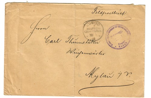 Feldpost brief kaiserliche - brief,