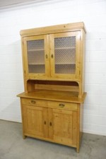 Antiker Küchenschrank Buffetschrank Schrank aus Weichholz Jugendstil um 1900