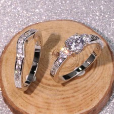 2pc / Set 925 Silber Ringe