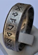 RUNENRING EDELSTAHL VIKING NORSE RUNEN BAND RING WIKINGER ODIN RETRO EDELSTAHL