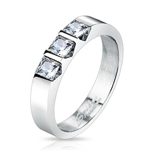Edelstahl ring silber - edelstahl,