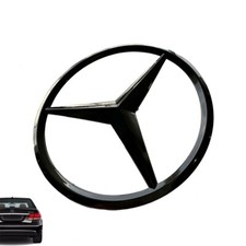 Für Mercedes Benz 80mm Stern Heck Hinten Emblem Schwarz 2008-2014 C Klasse W204