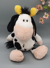 Nici Kuh, Farm Friends, ca. 35 cm, Schwarzweiß m. gelben Hörnern, Top Zustand