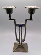 Gunther Lambert versilberter Kerzenständer Höhe 31,5 cm Art Déco