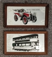 2 Stück Oldtimer Spiegel in