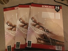 3 Schulhefte DIN A4 Kariert