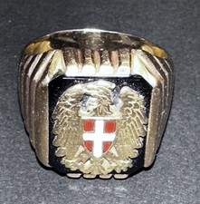 RAR! Klassischer Herren Ring mit Wiener Wappen * 585er * Ø 20 mm * Kopf 17 mm