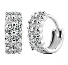 Klapp Creolen Doppelreihen