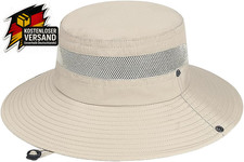 Beige Sonnenhut Damen UV