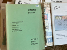 SL201) ROBSON LOWE : 38 Auktionskataloge ex 1958 bis 70er Jahre ,siehe 39 Bilder