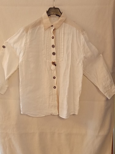 Trachtenbluse weiß beige