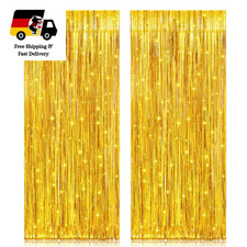 Lametta Vorhang Gold 2 Stück
