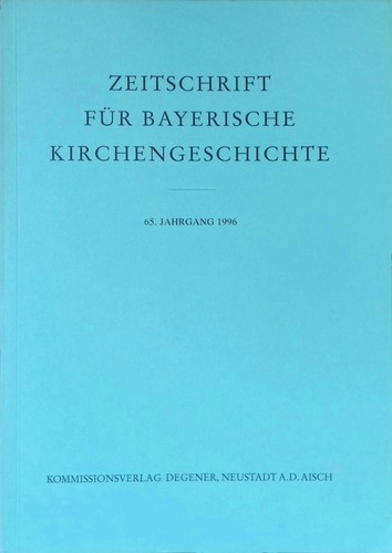 Zeitschrift für bayerische