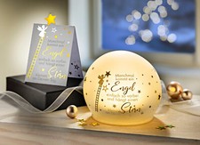 Geschenkset LED-Stimmungsleuchte "Engel" Aufmerksamkeit zum Beschriften Deko