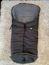 Fußsack Kinderwagen Winter warm Buggy Babyschlafsack schwarz