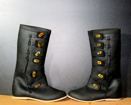 Piraten leder stiefel - piraten,