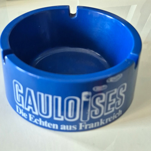 Gauloises aschenbecher blau - aschenbecher,