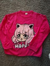 Pullover Mädchen 128/134 Anime Style LC Waikiki Rosa