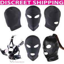 Latex Kopfbedeckung Maske Offener Mund Kopfhaube Kopfgeschirr Clubwear Sklave SM