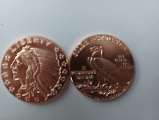 1 Kupfermünze 1 Oz-Unze  -Indian Head-MEDAILLE-Neu, Geschenk,