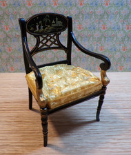 Miniature Dollhouse Black/Gold