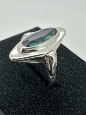 Silber 800 Ring Gr. 51 grüner