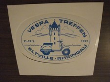 VESPA TREFFEN 1991 ELTVILLE RHEINGAU  Aufkleber, Sticker