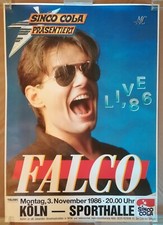 FALCO - rares original TOUR PLAKAT "Live ´86" Köln-Sporthalle !!!