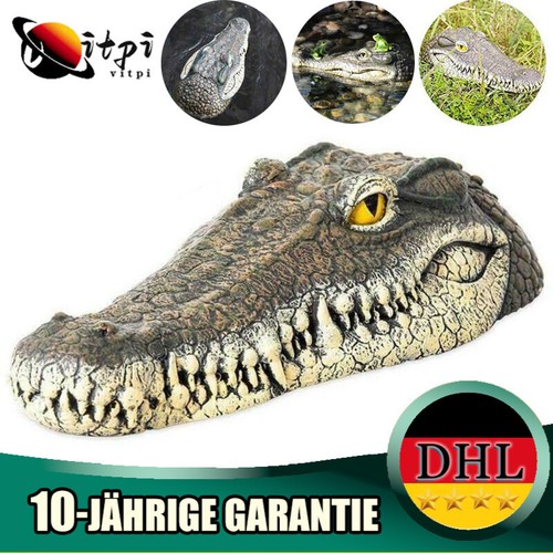 Teichfigur krokodil kopf - teichfigur,