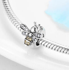 Charm Stopper Ring 925 Silber Biene Flügel - Anhänger für Pandora Armband