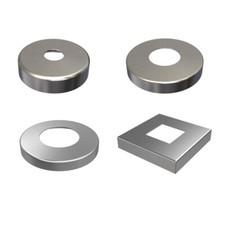 Abdeckrosette Edelstahl V2A