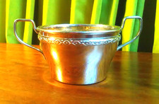 WMF Straußenmarke Henkel- Schale Zucker- Dose 1909 - 1920 Jugendstil antik