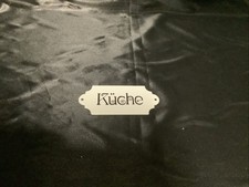 Emailleschild Küche