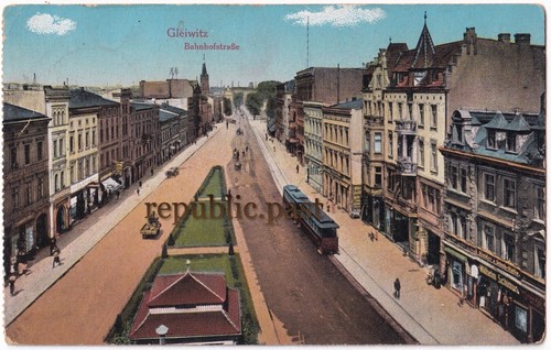 Postkarte gleiwitz - postkarte,