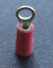 10x Kabelschuh Auto KFZ Quetsch Ringkabelschuh rot isoliert M3,6 Neu