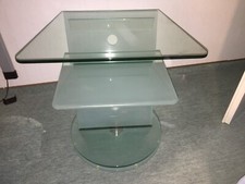 TV Tisch-HiFi Regal 360° schwenkbar Glasrack-Fernsehtisch-Stereoanlagerack