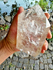 Bergkristall geschliffen & poliert mit Standfl. aus Minas Gerais Bahia Brasilien