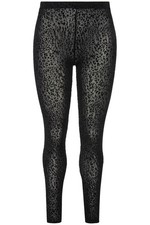 Ulla Popken Damen große Größen Strumpf Leggings Mesh Leomuster 822292