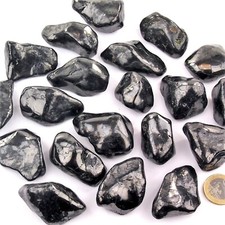 edle Schungit Trommelsteine Heilsteine Größe XXL ca. 35 - 60 mm AA - Qualität P
