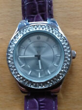 DAMEN ARMBANDUHR FABIANI DAMENARMBANDUHR LILA VIOLETT funktionstüchtig Batt.leer