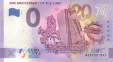 20th Anniversary of the Euro ◾ NEBP 2021-1 ◾ 0-Euro-Schein Österreich 0€