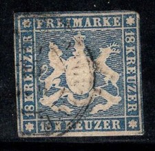 Württemberg 1859 Mi. 15