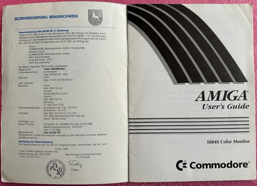 Amiga user guide 1084s - amiga,